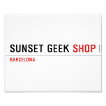 SUNSET GEEK  Photo Prints