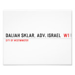 Daliah Sklar, Adv. Israel   Photo Prints