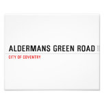 Aldermans green road  Photo Prints