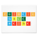 Periodic
 Table
 Writer  Photo Prints