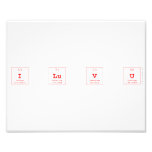 I Lu V U  Photo Prints