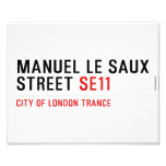 Manuel le Saux Street  Photo Prints