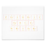 Periodic
 Table
 Writer  Photo Prints