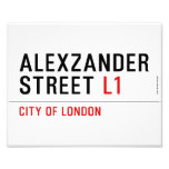 alexzander Street  Photo Prints
