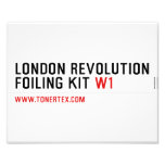London revolution foiling Kit  Photo Prints