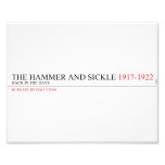 the hammer and sickle  Photo Prints