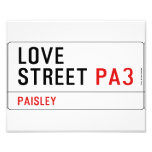 LOVE Street  Photo Prints