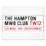 the Hampton  MWB Club  Photo Prints
