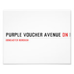 purple voucher avenue  Photo Prints