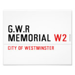 G.w.r memorial  Photo Prints