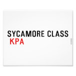 SYCAMORE CLASS   Photo Prints