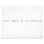 Our Names as Elements
   Photo Prints