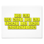 TO BE
 OR NOT TO BE
 THAT IS THE 
 QUESTION  Photo Prints