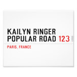 Kailyn ringer Popular road  Photo Prints