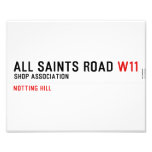 ALL SAINTS ROAD  Photo Prints