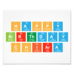 happy
 birthday
 Chiara  Photo Prints