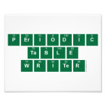 Periodic
 Table
 Writer  Photo Prints