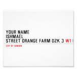 Your Name ishmael Street orange farm dzk 3  Photo Prints