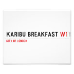 karibu breakfast  Photo Prints