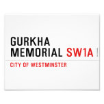 gurkha memorial  Photo Prints