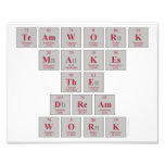 TEAMWORK
 makes
 the
 DREAM
 WORK  Photo Prints