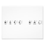 Word Wall  Photo Prints