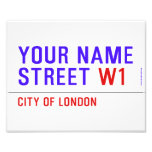Your Name Street  Photo Prints