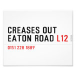 Creases Out Eaton Road  Photo Prints