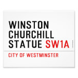 WINSTON CHURCHILL STATUE  Photo Prints