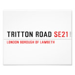 TRITTON ROAD  Photo Prints