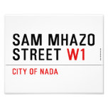 Sam Mhazo Street  Photo Prints