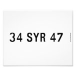 34 SYR 47  Photo Prints
