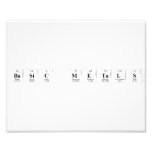 Basic metals  Photo Prints