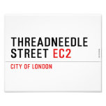 Threadneedle   street  Photo Prints