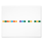 Periodic Name Project  Photo Prints