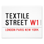 Textile Street  Photo Prints