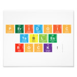 PERIDOIC
 TABLES
 ROCK!  Photo Prints