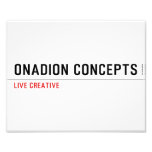 Onadion Concepts  Photo Prints