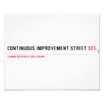 Continuous Improvement Street  Photo Prints