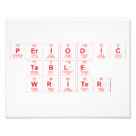 Periodic
 Table
 Writer  Photo Prints