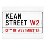 KEAN street  Photo Prints