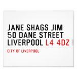 JANE SHAGS JIM 50 DANE STREET LIVERPOOL  Photo Prints