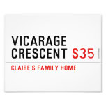 Vicarage Crescent  Photo Prints