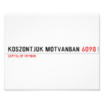 Köszöntjük Mótvánban  Photo Prints
