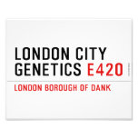 LONDON city genetics  Photo Prints