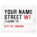 Your Name Street  Photo Prints