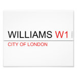 WILLIAMS  Photo Prints