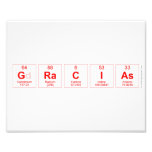 GRACIAS  Photo Prints