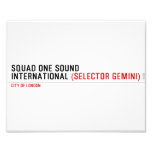 SQUAD ONE SOUND INTERNATIONAL  Photo Prints