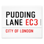 PUDDING LANE  Photo Prints